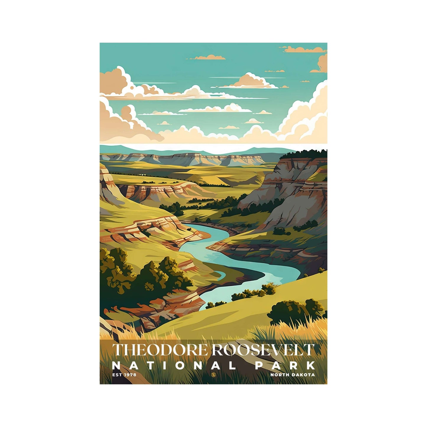 Theodore Roosevelt National Park Poster | S05