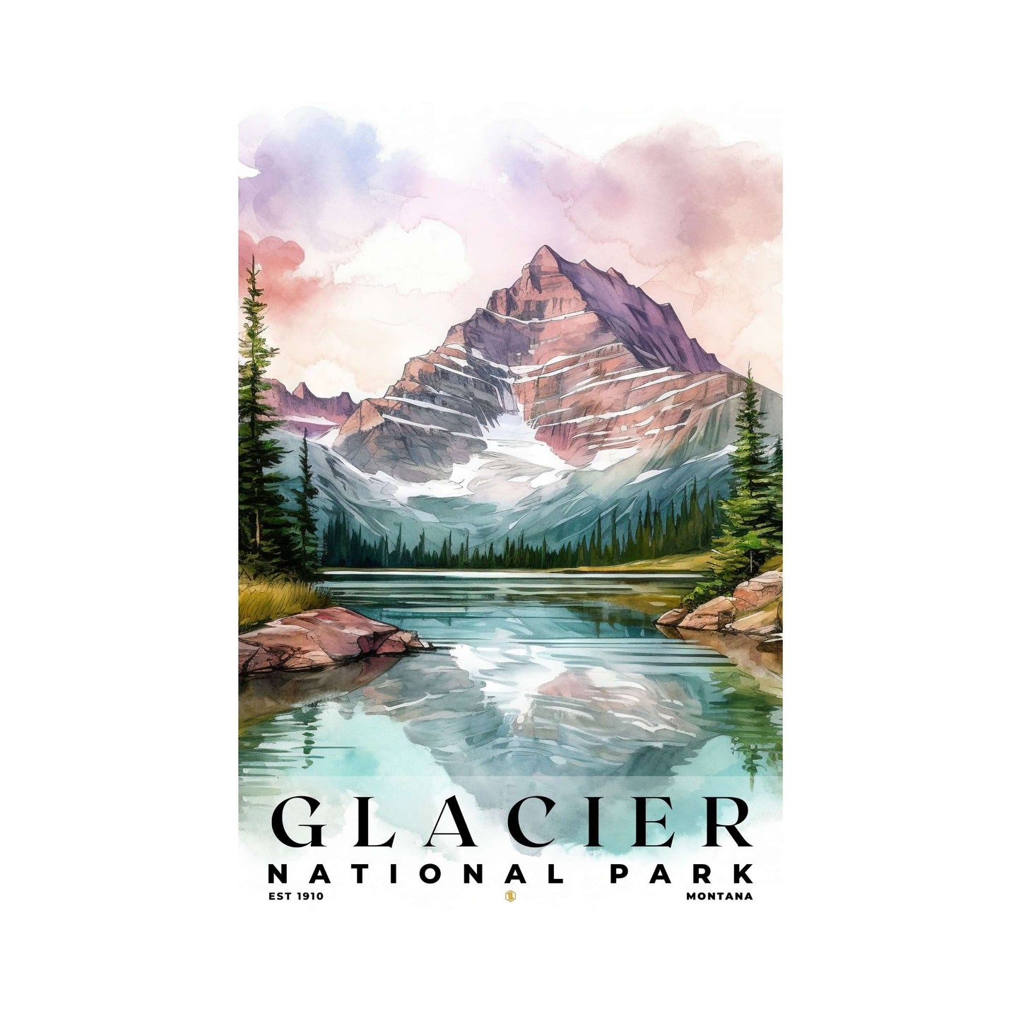 Glacier National Park Poster | S04