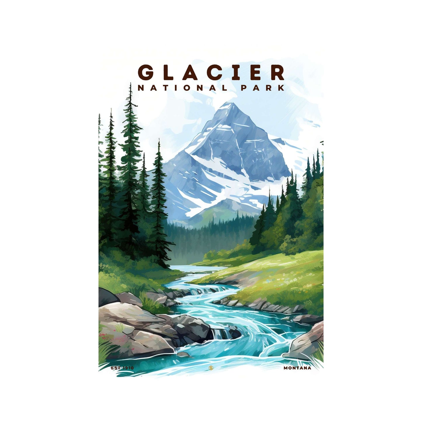 Glacier National Park Poster | S08