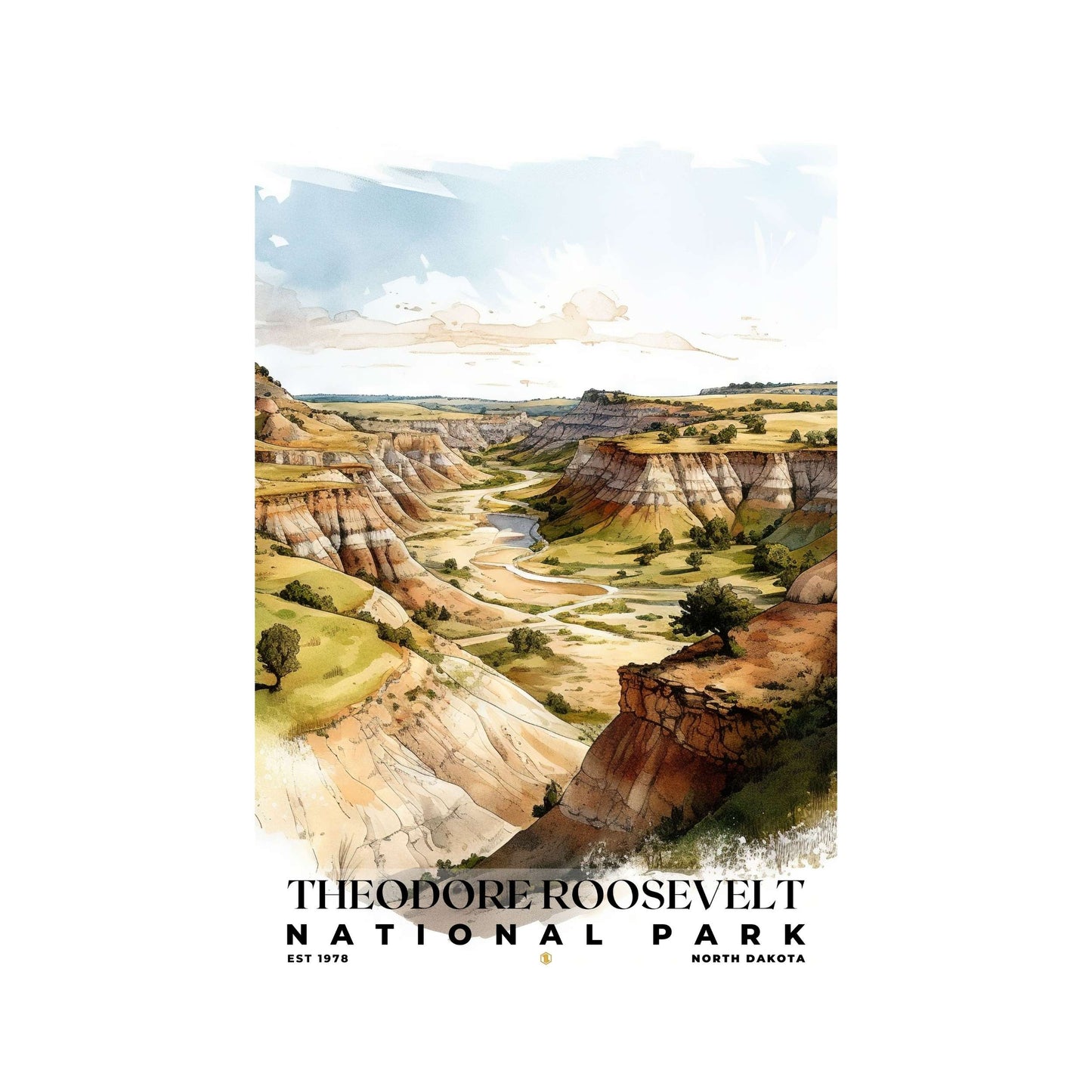 Theodore Roosevelt National Park Poster | S04