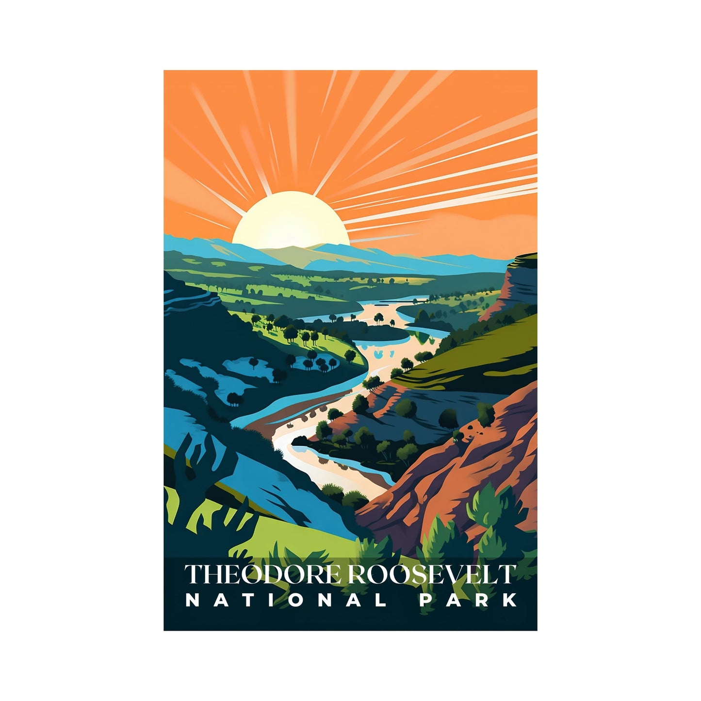 Theodore Roosevelt National Park Poster | S01