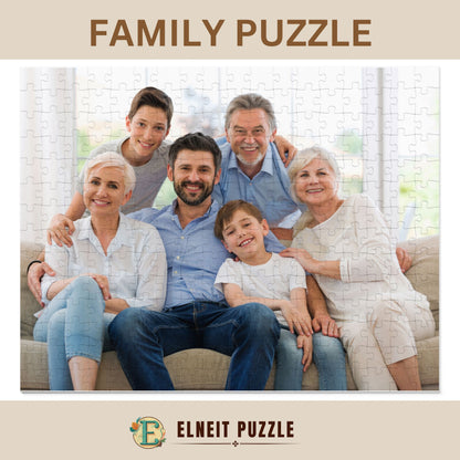 Custom Photo Puzzle, Personalized Family Gift