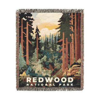 Redwood National Park Woven Blanket | S09