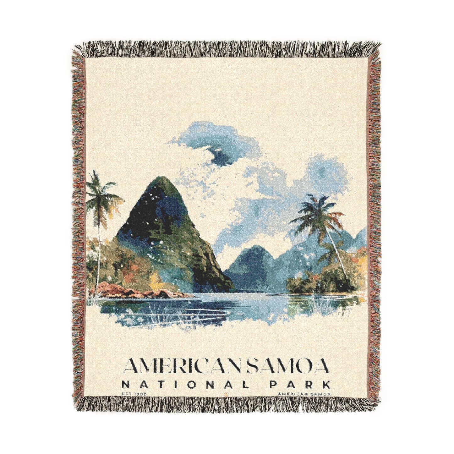American Samoa National Park Woven Blanket | S04