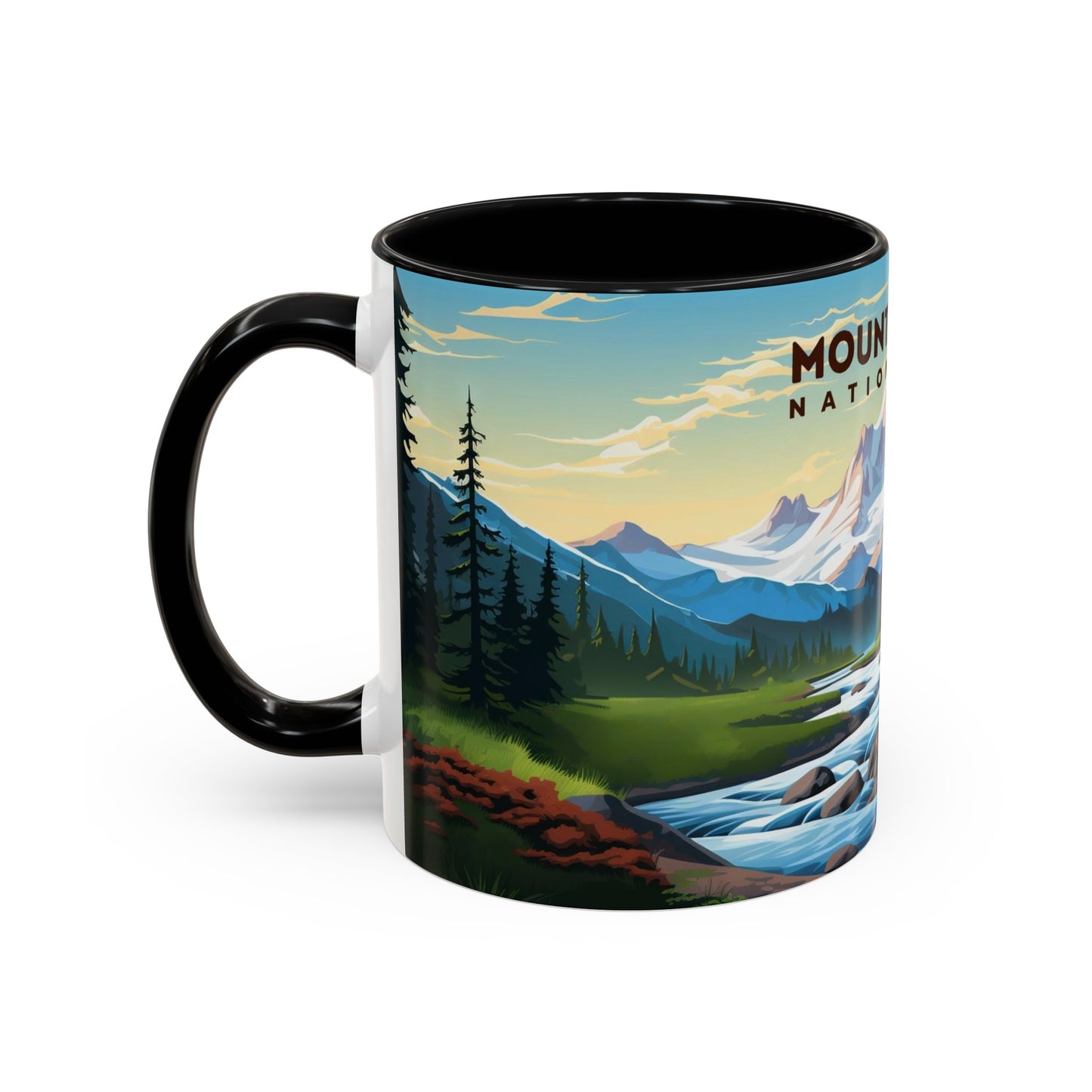 Mount Rainier National Park Mug | Accent Coffee Mug (11, 15oz)