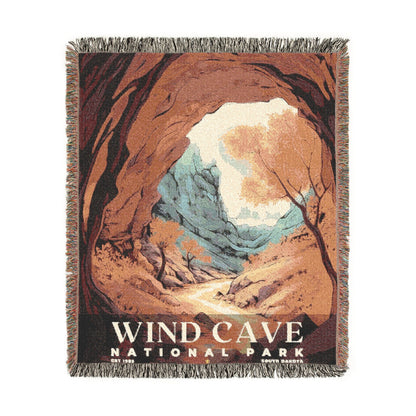 Wind Cave National Park Woven Blanket | S02