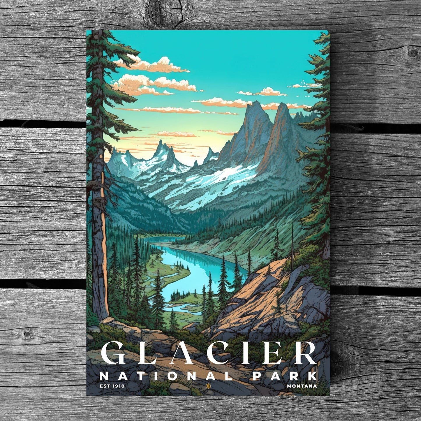 Glacier National Park Poster | S02