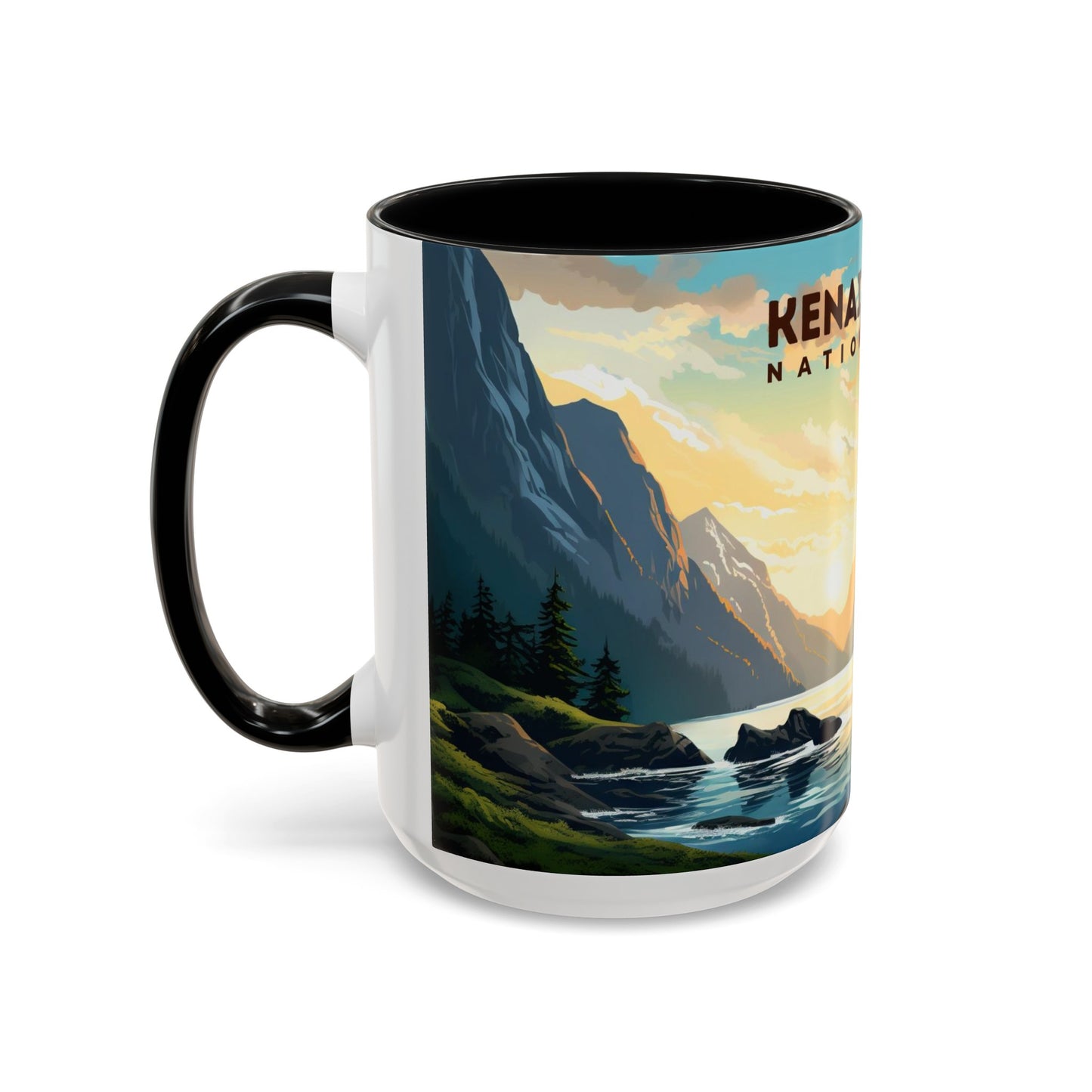 Kenai Fjords National Park Mug | Accent Coffee Mug (11, 15oz)