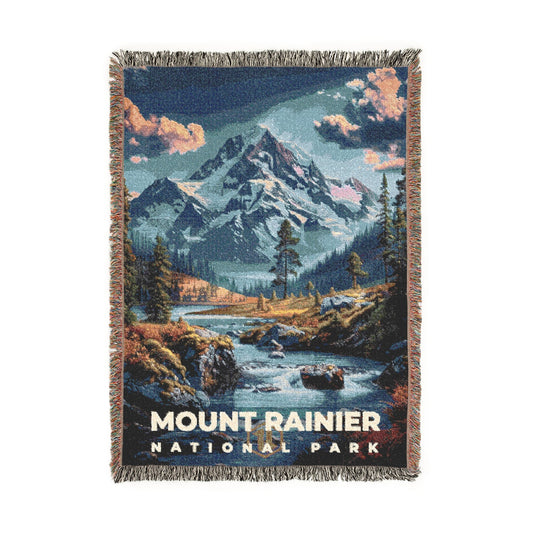 Mount Rainier National Park Woven Blanket | S16