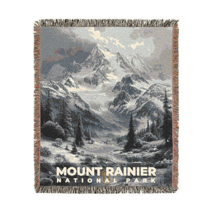 Mount Rainier National Park Woven Blanket | S15