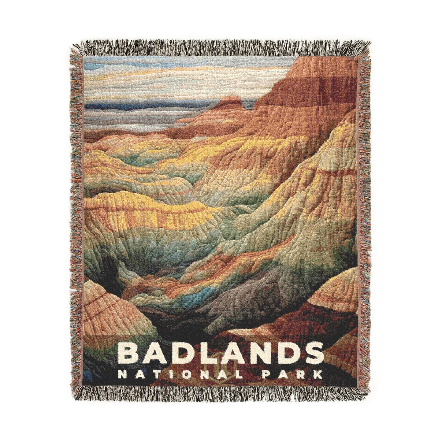 Badlands National Park Woven Blanket | S09