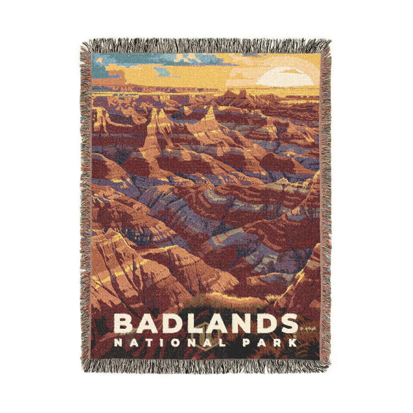 Badlands National Park Woven Blanket | S11