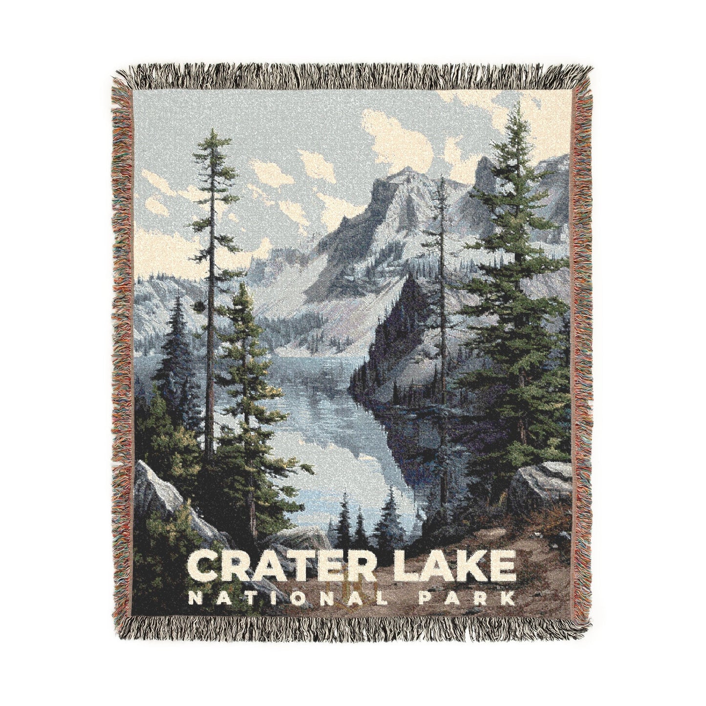 Crater Lake National Park Woven Blanket | S17