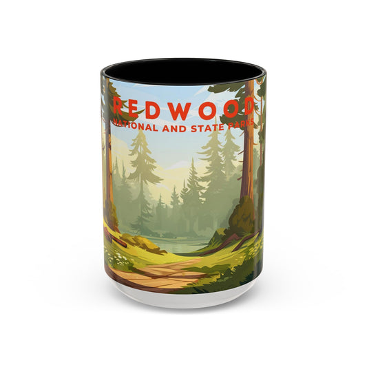 Redwood National Park Mug | Accent Coffee Mug (11, 15oz)