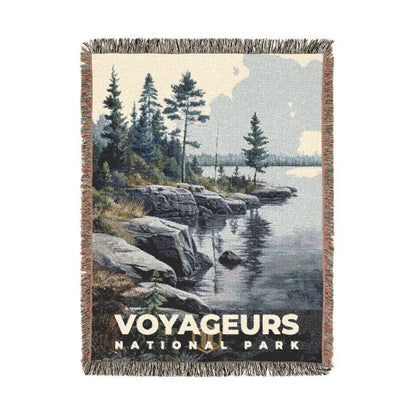 Voyageurs National Park Woven Blanket | S17
