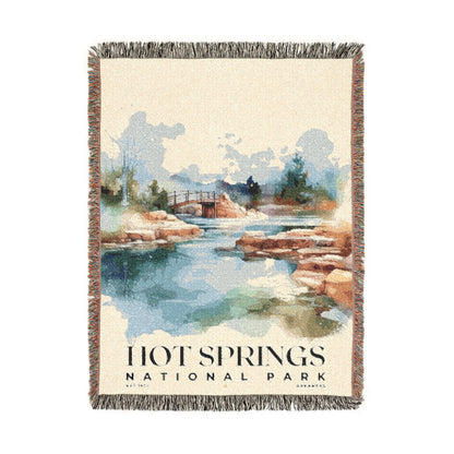 Hot Springs National Park Woven Blanket | S04