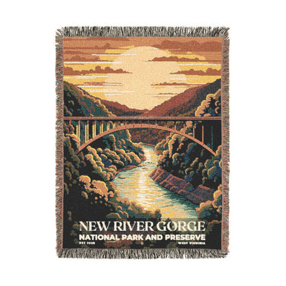 New River Gorge National Park Woven Blanket | S05