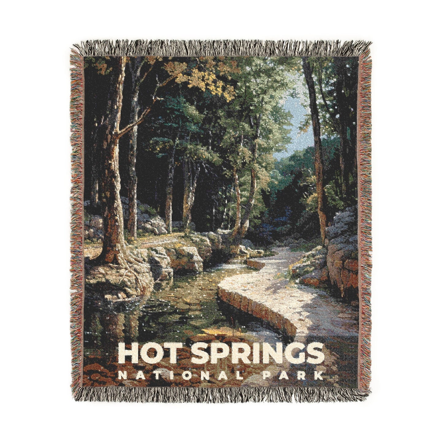 Hot Springs National Park Woven Blanket | S14