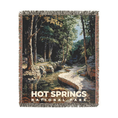 Hot Springs National Park Woven Blanket | S14