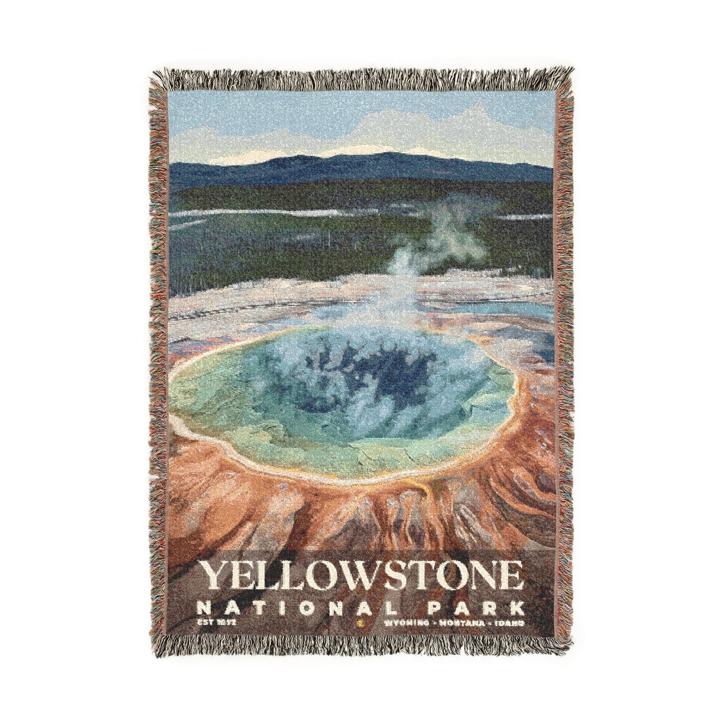 Yellowstone National Park Woven Blanket | S02