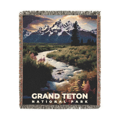 Grand Teton National Park Woven Blanket | S10