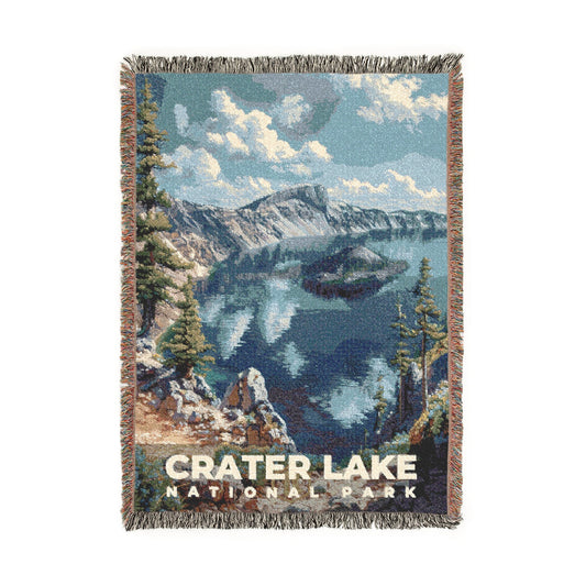 Crater Lake National Park Woven Blanket | S18