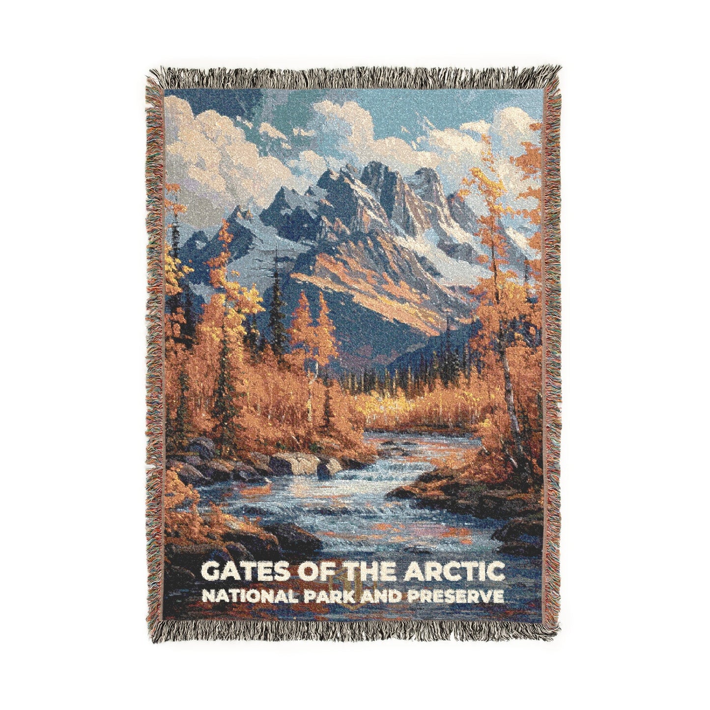 Gates of the Arctic National Park Woven Blanket | S14