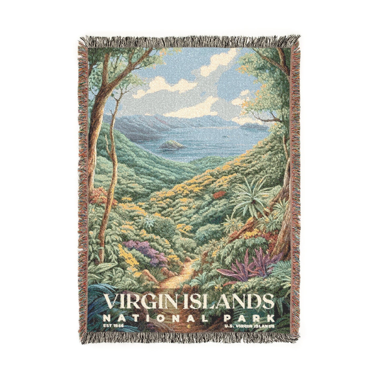 Virgin Islands National Park Woven Blanket | S02
