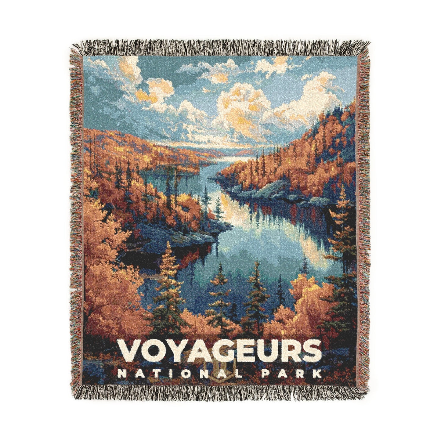 Voyageurs National Park Woven Blanket | S13