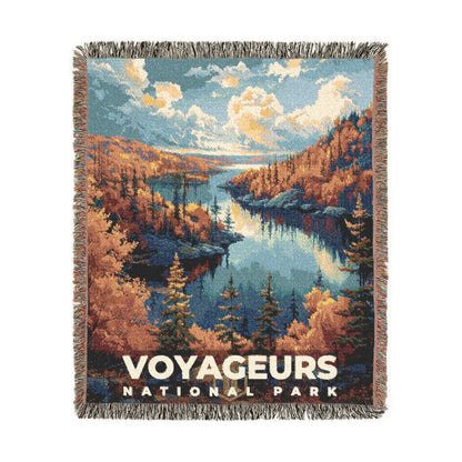 Voyageurs National Park Woven Blanket | S13