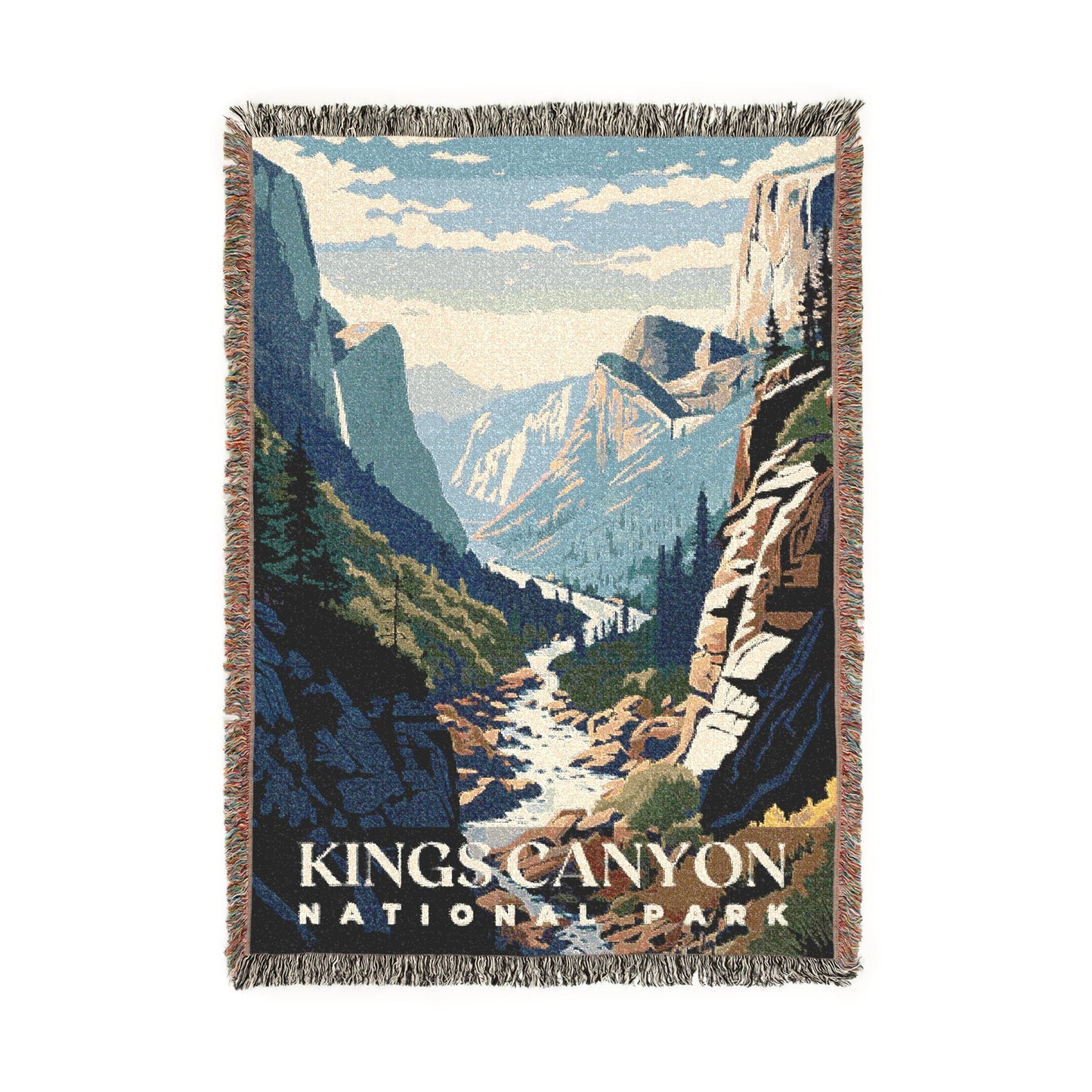 Kings Canyon National Park Woven Blanket | S01