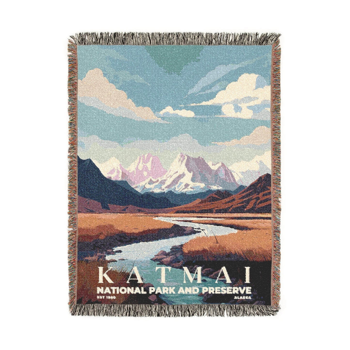 Katmai National Park Woven Blanket | S03