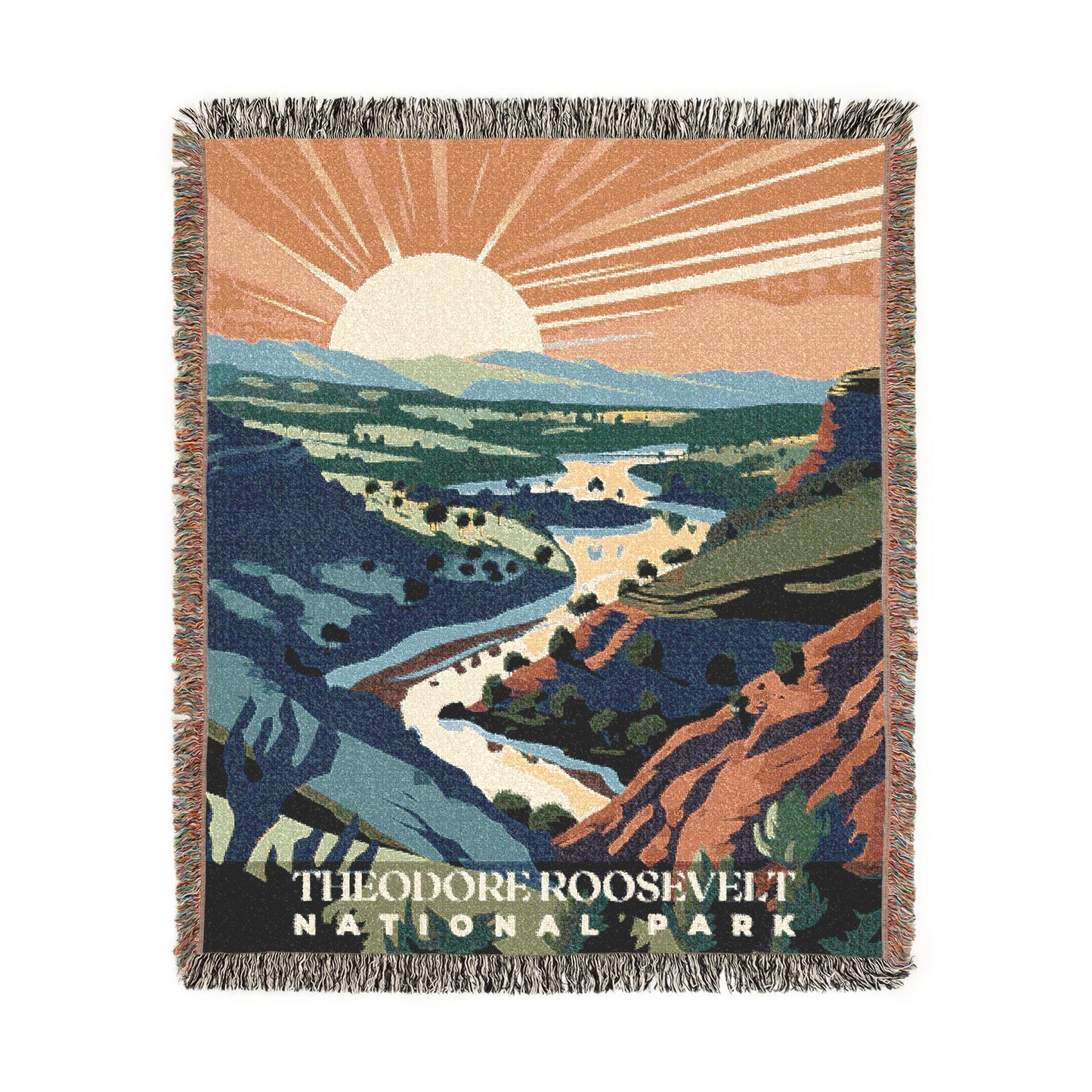 Theodore Roosevelt National Park Woven Blanket | S01