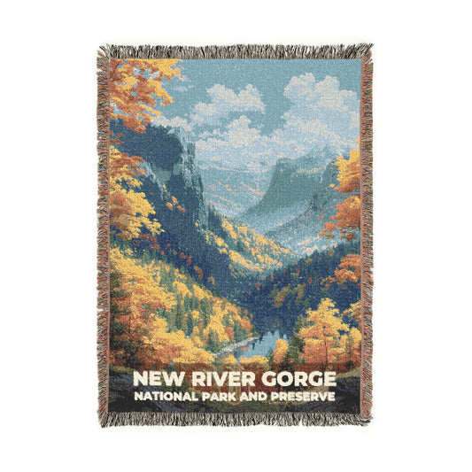 New River Gorge National Park Woven Blanket | S13