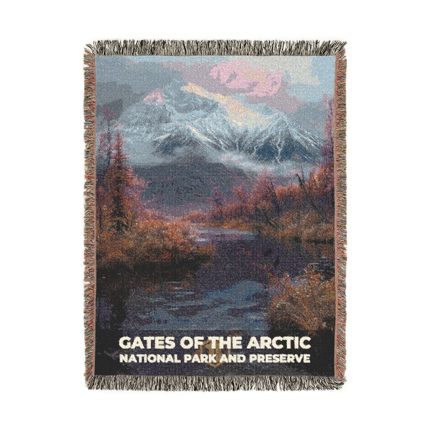 Gates of the Arctic National Park Woven Blanket | S12