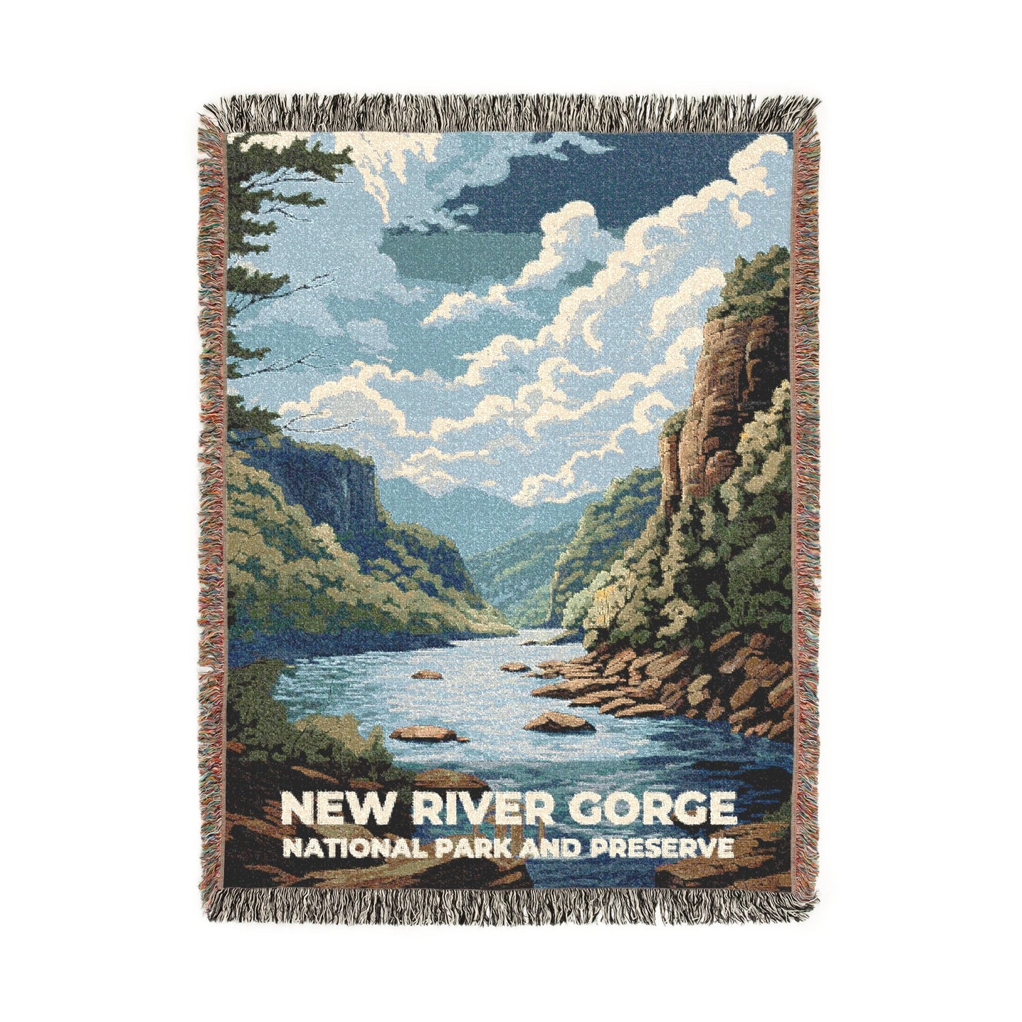 New River Gorge National Park Woven Blanket | S07