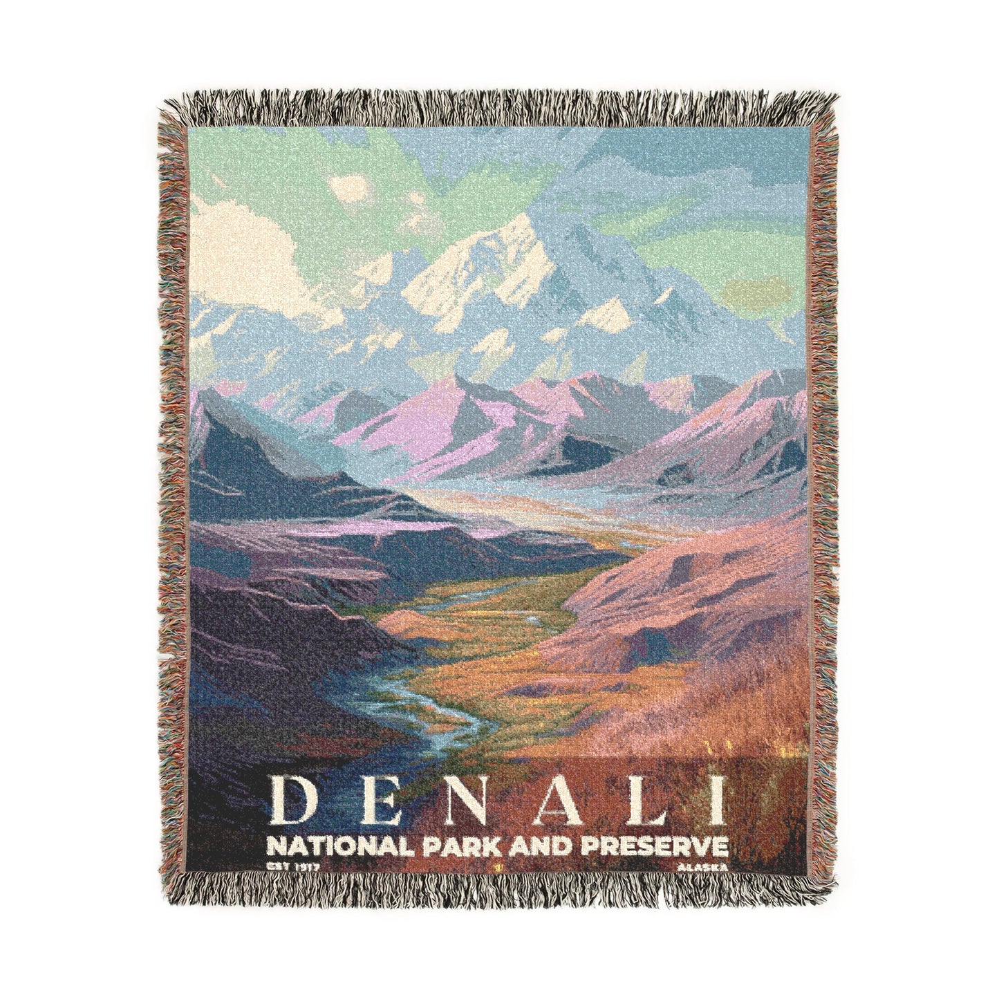 Denali National Park Woven Blanket | S02