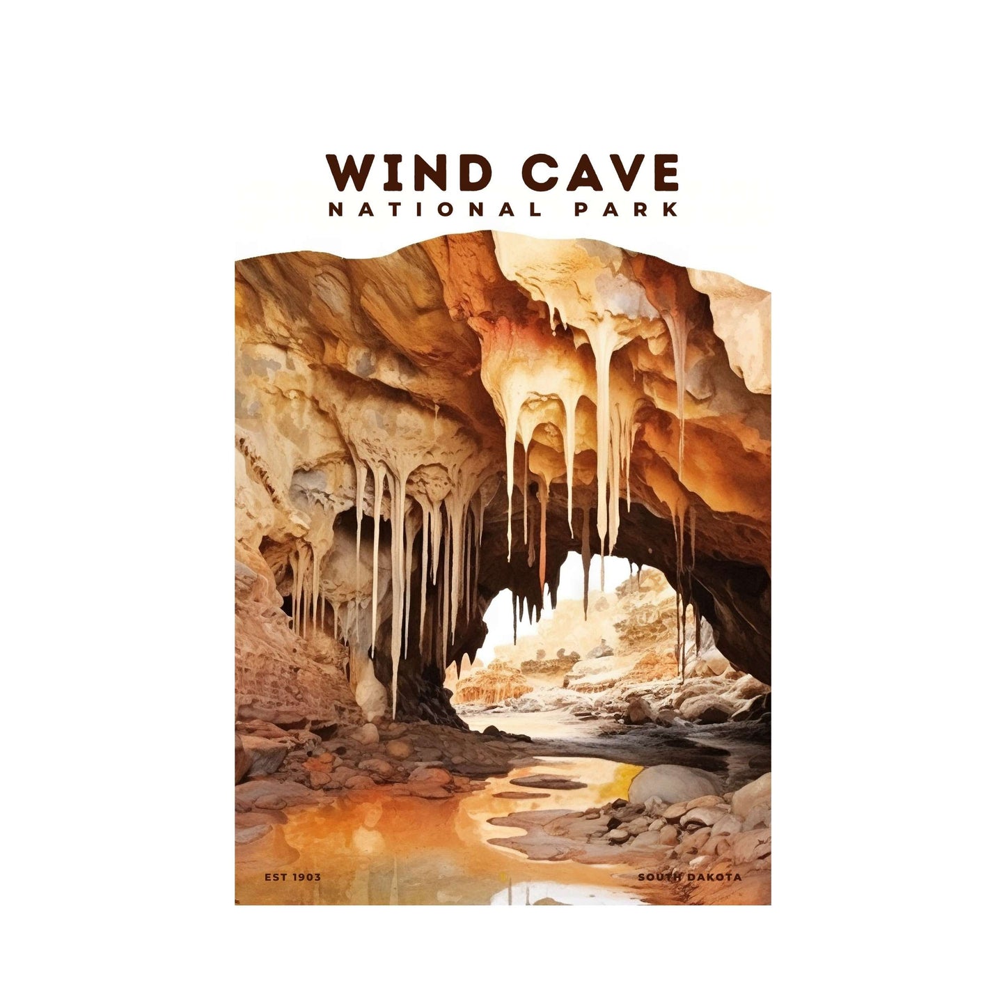 Wind Cave National Park Poster | S08