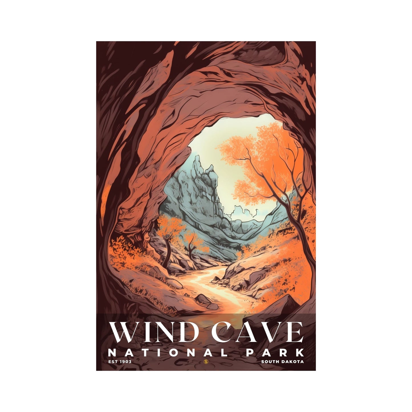 Wind Cave National Park Poster | S02