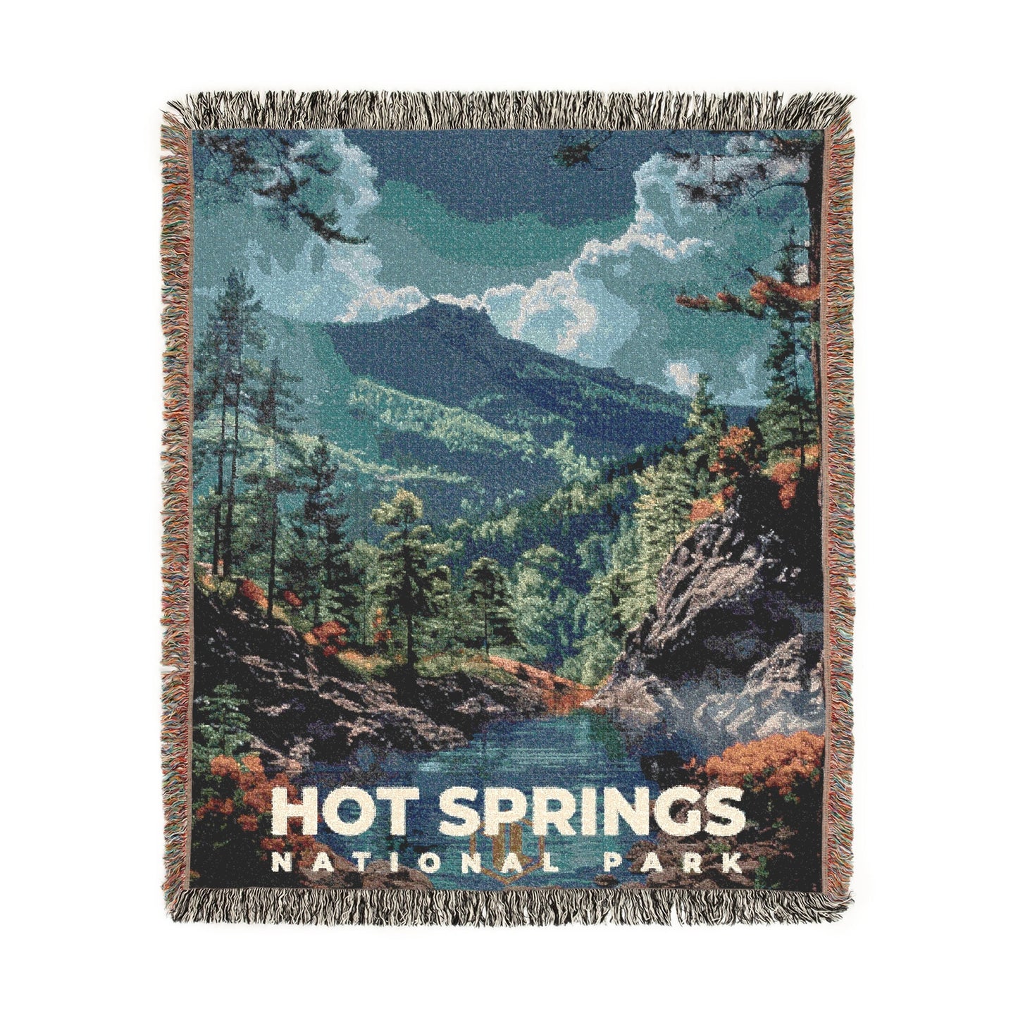 Hot Springs National Park Woven Blanket | S16
