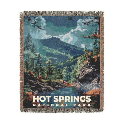 Hot Springs National Park Woven Blanket | S16