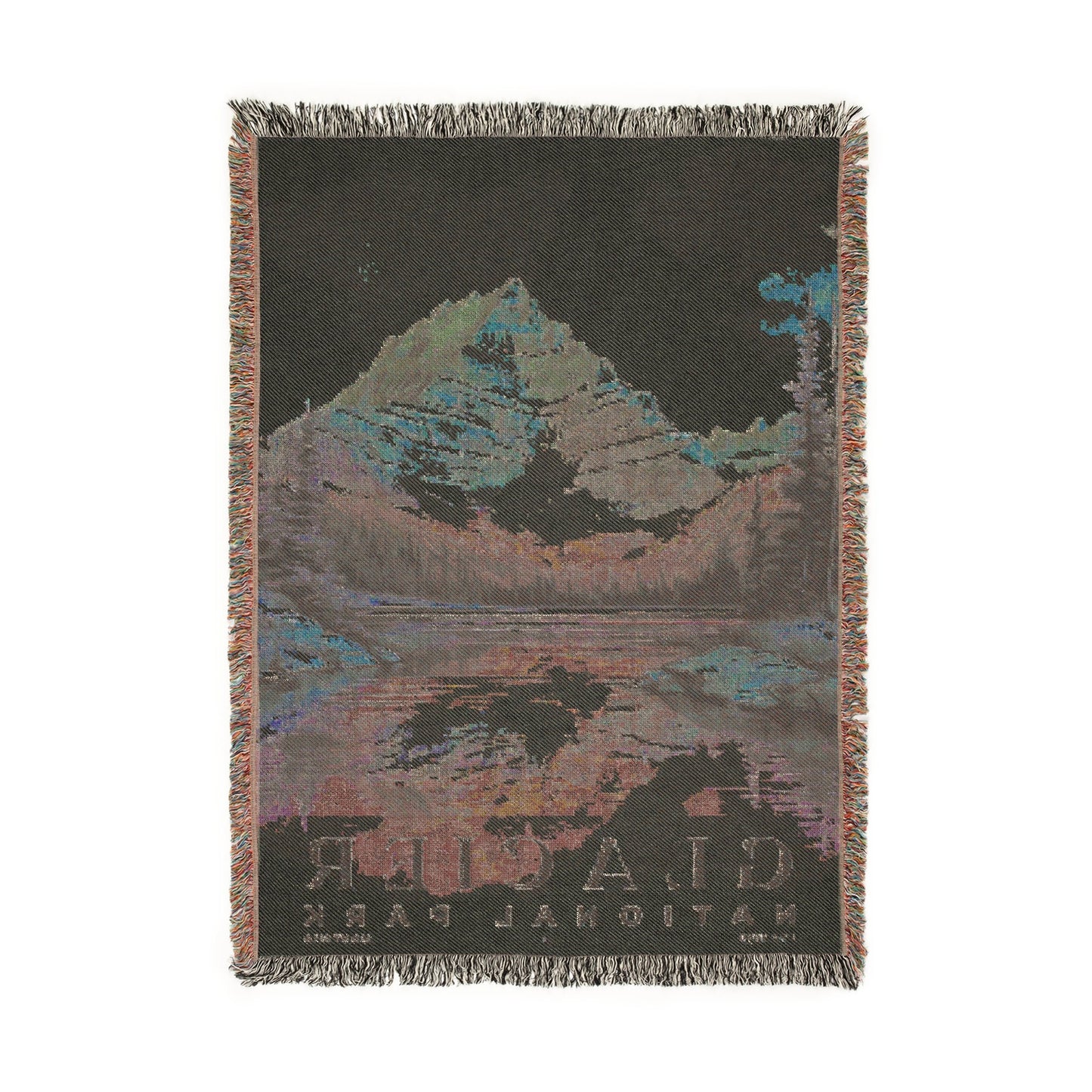 Glacier National Park Woven Blanket | S04