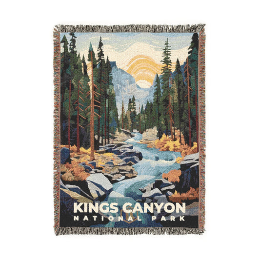 Kings Canyon National Park Woven Blanket | S09