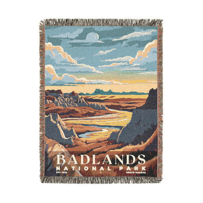 Badlands National Park Woven Blanket | S05