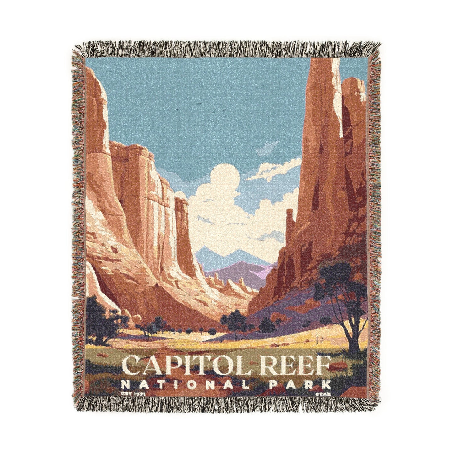 Capitol Reef National Park Woven Blanket | S03
