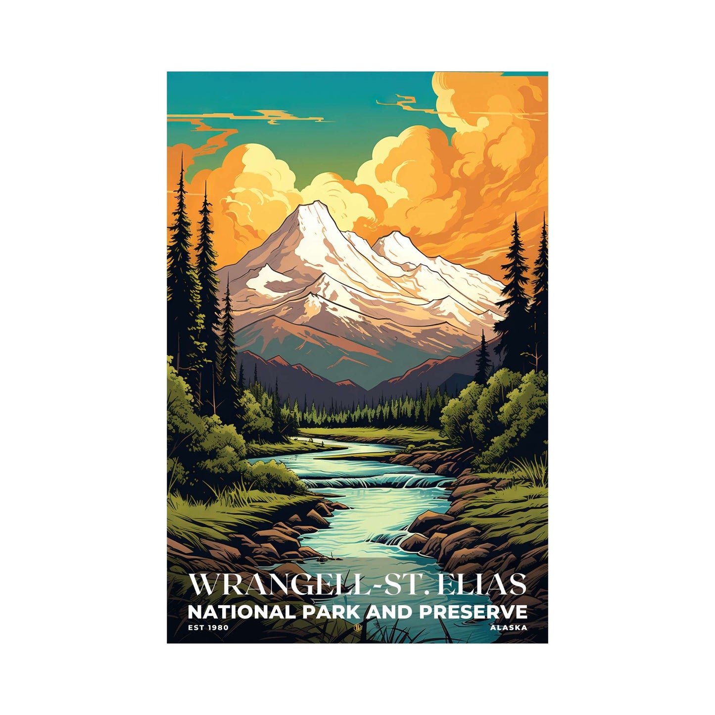 Wrangell-St. Elias National Park Poster | S07