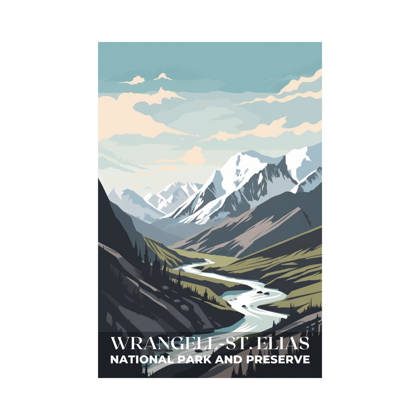 Wrangell-St. Elias National Park Poster | S01