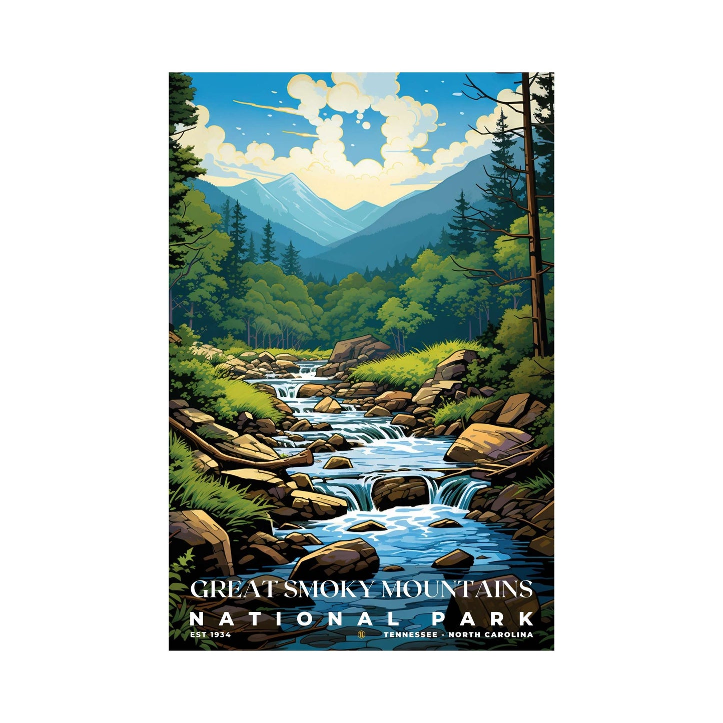 Great Smoky Mountains National Park Poster | S07