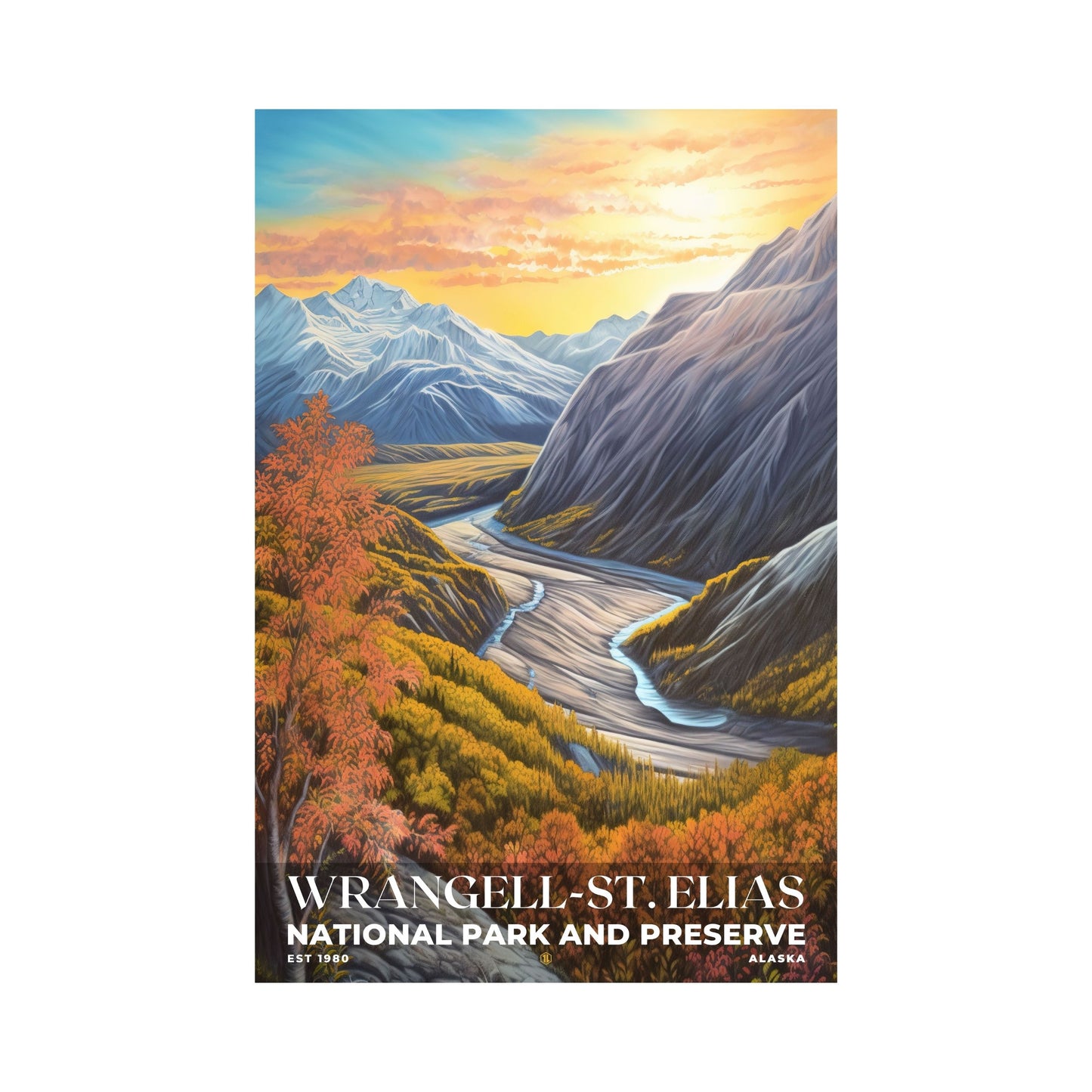 Wrangell-St. Elias National Park Poster | S02