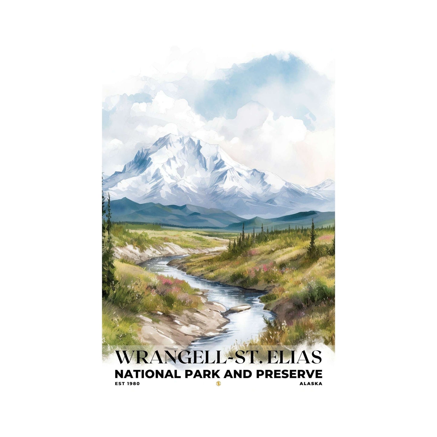 Wrangell-St. Elias National Park Poster | S04